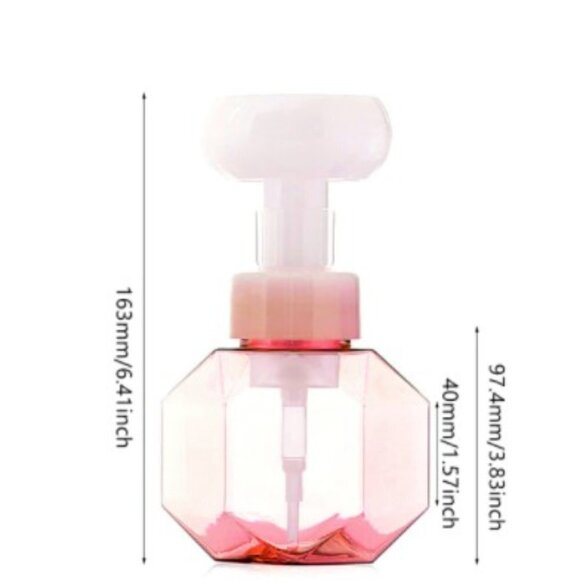 New 300ml Flower Foam Pump Soap Dispenser - Red - Picture 5 of 6